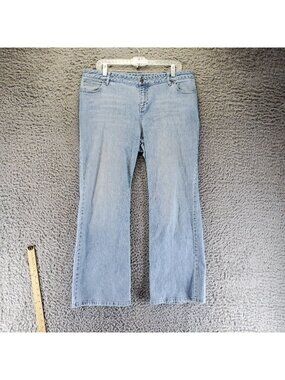 Talbots Jeans Womens 14P Light Blue Stretch Denim Petite Bootcut